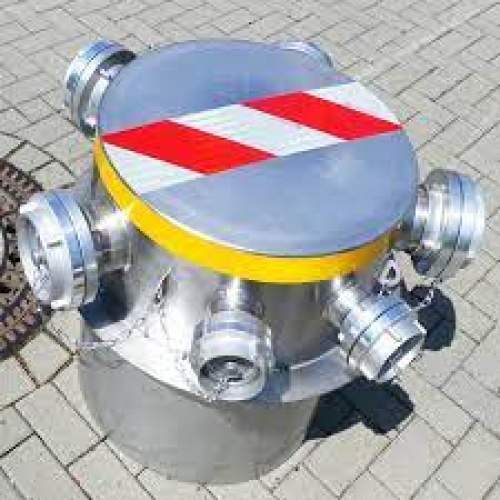Schacht-Einlauf-Tonne Industrie THW Modell: WP2 (FF-AA) Storz- Kupplungen